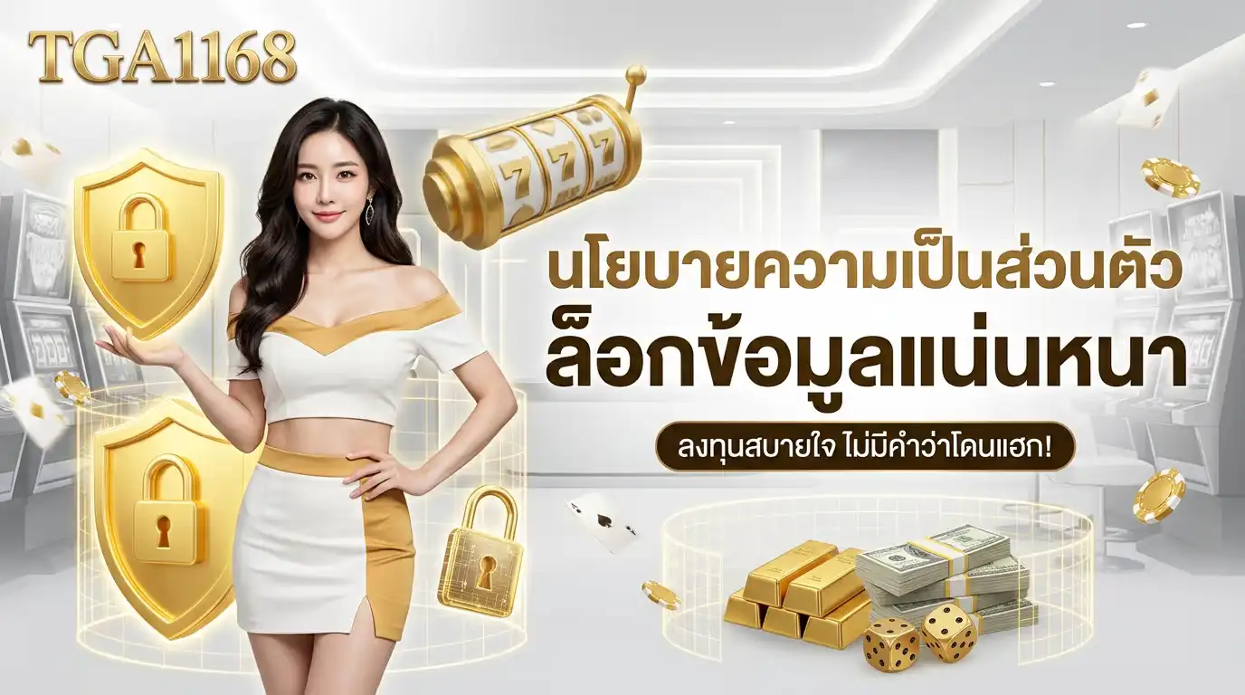 นโยบายความเป็นส่วนตัว tga1168 ล็อกข้อมูลแน่นหนา ลงทุนสบายใจ ไม่มีคำว่าโดนแฮก!